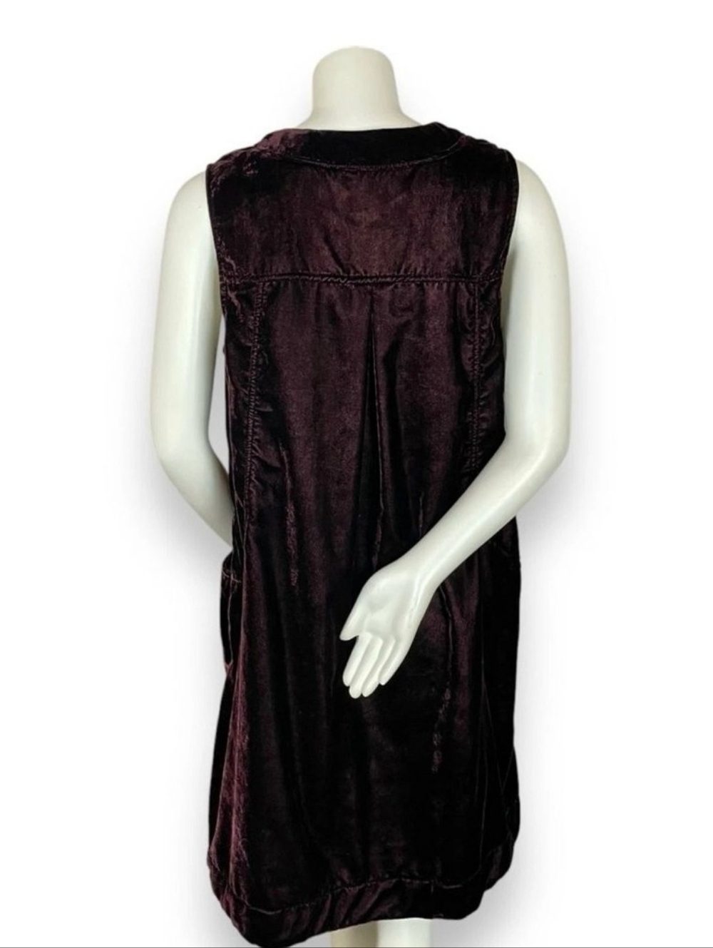 APRIL CORNELL Velvet Jumper - Burgundy XL - Picture 9 of 10
